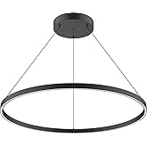 Kuzco Lighting PD87736-BK Cerchio - 84W LED Pendant-1.5 Inches Tall and 35.38 Inches Wide, Finish Color: Black