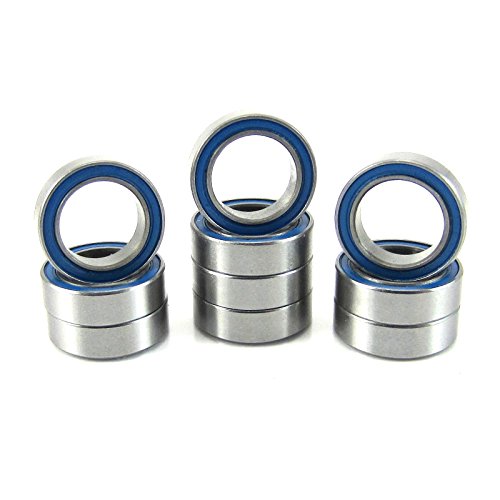 8x12x3.5mm Precision Ball Bearings ABEC 3 Rubber Seals (10) MR128-2RS-BU