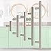 Gobrico Pack of 5 Stainless Steel Furniture Cabinet Pulls Dresser Handles T-bar Euro Style Kitchen Cupboard Door Knobs 128mm/5Inch Hole Centers