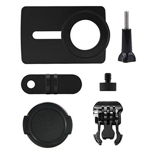 First2savvv XM2-TL-01 black Aluminium Alloy Protective Housing Case Shell for XIAOMI YI 2 4K Action Camera + Spanner Wrench