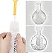 2 PCS Bottle Brush,Innovative 18 inch Long Cleaner & Original Bottle Shoulder Brush for Washing Beer, Wine, Kombucha, Decanter, Narrow Neck Brewing Bottles (WHITE)
