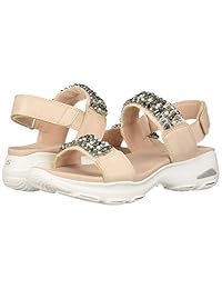 Skechers D'Lites - Sandalias de doble correa para mujer, diseño de poste de unicornio