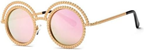 Hikote #024 Classic Diamond Round Summer Fashion Personality Sunglasses(C3)