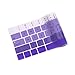 ProElife Premium Keyboard Cover Ultra Thin Keyboard Protector Skin for MacBook Pro with Touch Bar 13-inch 15-inch (Model A2159, A1989, A1990, A1706, A1707) (2019 2018 2017 2016) (Ombre Purple)
