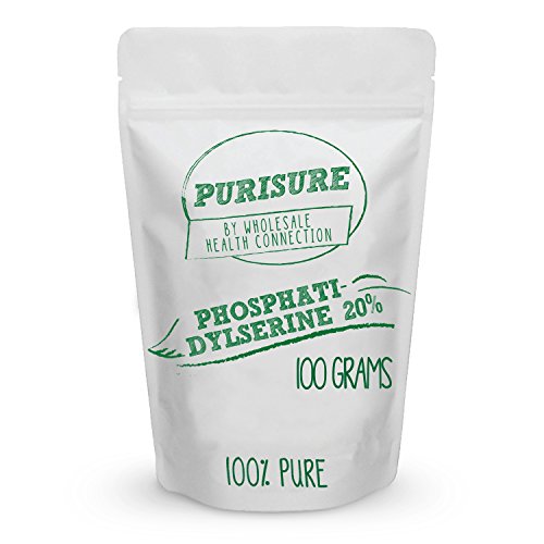 WHC Phosphatidylserine 20% Powder 100g (200 Servings) | Nootropic | Cognitive Enhancer | Mood Support | Memory | Learning | Focus | Concentration | Boosts Mental and Physical Energy