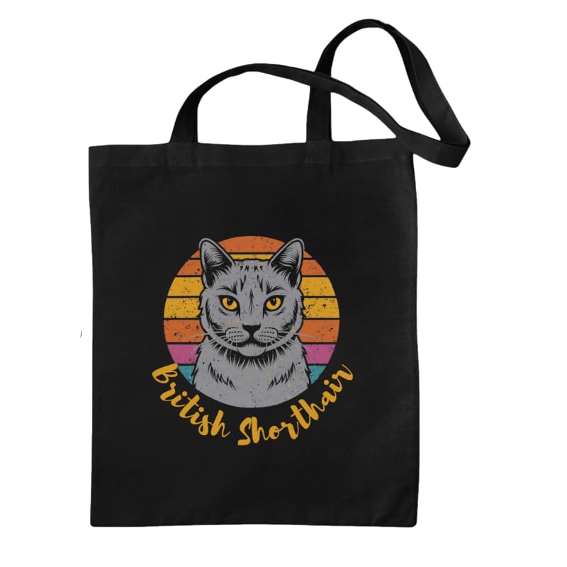 rainUP Tote bag with Pet Cat Design: Pet Bag with unique style in 100% Organic Fair Trade Cotton. Training bag.