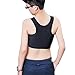 Qisssy® Les Lesbian Tomboy Short Vest Chest Binder Tops (M, Black)
