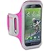 Samsung Galaxy S4 Shocksock Reflective Sports Armband (Hot Pink)