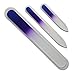 Genuine Czech, Etched, Crystal Glass, Classy Blue/purple,Manicure/pedicure Files-set of 3