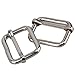 RDEXP Metal Triglides Slides 25mm Webbing Belt Buckles Handbag Bag Strap Adjuster Pack of 20