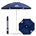 Life is Good ALIGUMB-N-1PK Beach Umbrella with Sand Anchor, Towel Hook, and Tilting Pole, Solid Navy