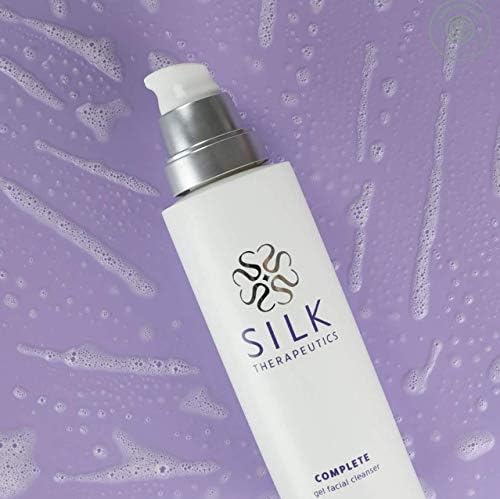 Silk Therapeutics Complete Gentle Foaming Facial Cleanser Deeply Cleans Pores, Removes Makeup & Surface Oils, Unscented, for All Skin Types