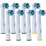 Cross Action Replacement Heads Compatible With Oral B Toothbrushes – Generic Oral B Replacement Brush Heads - Toothbrush Replacement Heads For Electric Toothbrush