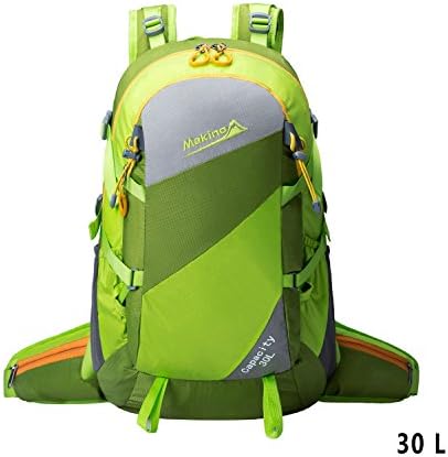 MAKINO Travel Backpack Camping Rucksack with Internal Frame Outdoor Sport Bag Pack 5545 30 L Green