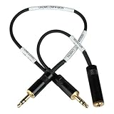 Sescom LN2MIC-ZMH4-MON 3.5mm Line to Mic 25dB Attenuation Cable for Zoom H4N with Headphone Monitoring Jack