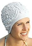 Retro Bathing Caps for Women: Floral Molded Swim Cap