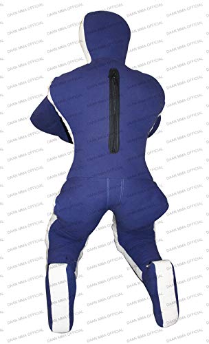 DAAN MMA Grappling Dummy - Judo Punching Bag, Unfilled - Sitting Position Hands Front - Brazilian JIU Jitsu Submission Grappling Dummy Sitting Dummy Wrestling (Blue, 70" Up to 121 lb - Unfilled) - Thumbnail 3