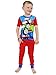 Thomas & Friends Toddler Boys 4 Piece Cotton Pajamas Set (5T, Red/Blue)