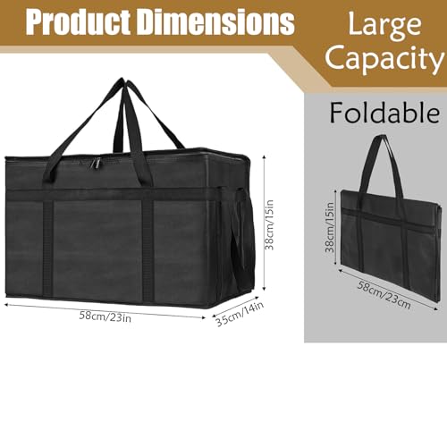 XXXL cooler bag, extra large Oxford fabric, waterproof, splash proof, foldable, stable carry handle, ideal for camping, picnics, storage