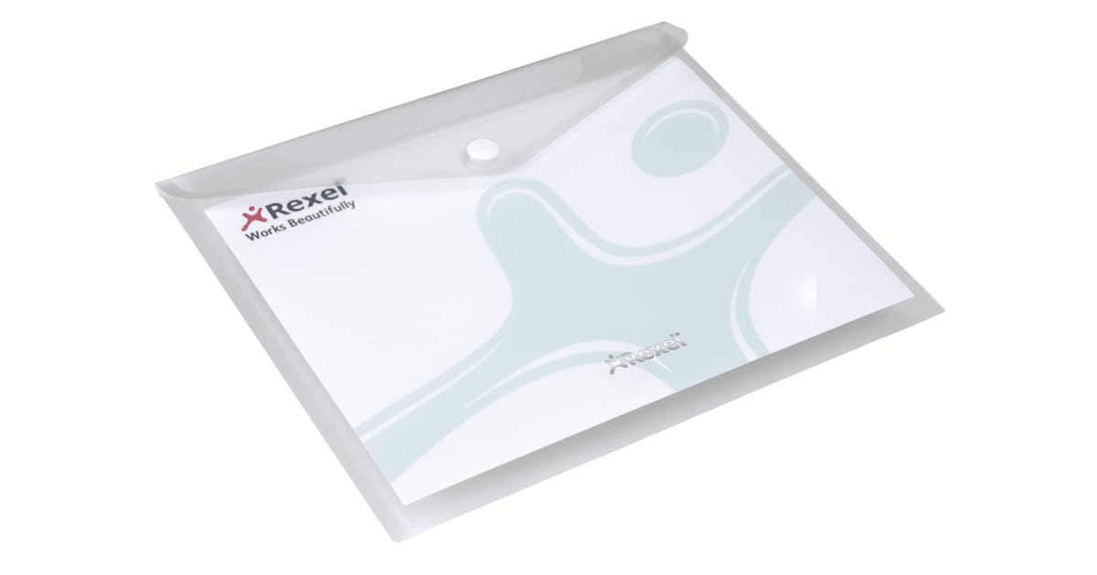 Rexel Ice Popper Wallets A5 Clear (Pack Size 5)