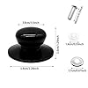 Pot-Lid-KnobsUniversal-Kitchen-Cookware-Lid-Replacement-Knobs-Casserole-Kettle-Cover-Glass-Saucepan-Lid-Pot-Holding-Handles-Black-4 Pot Lid Knobs, Universal Pot Lid Handle Covers, Heat Resistant Kitchen Cookware Pan Lid Cover Hand Grip Replacement…