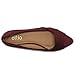 Ollio Women's Shoe Light Comfort Faux Suede Cross Strappy Ballet Flats