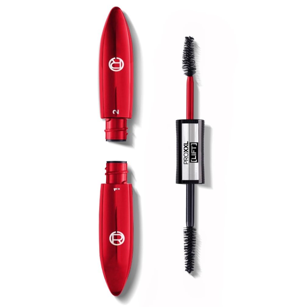 L'Oréal Paris Mascara, Salon Lash Lift, 2 Step Mascara, Curved Brush Infused With Pro-Keratin, Intense Volume & Salon-Like Lift For 24 Hours, Pro XXL Lift, Black