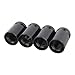 TOMALL Tire Valve Stem Caps Black Bullet Shell for Motorcycles Vans ATV