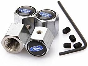 Xiawa Ford Anti-theft Chrome Car Wheel Tire Valve Stem Caps Set With Logo