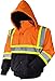 LM High Visibility Class III Reflective Waterproof Bomber Jacket W/Removable Hood