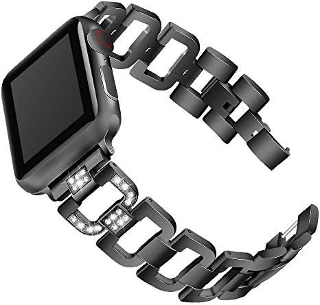 Junshion Stainless Steel Replacement Watch Girls Band Wrist Strap Bracelet for Apple Watch for IWatch Series 4 40mm