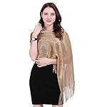 Zando Womens Shawls and Wraps Wedding Shawl Sparkling Metallic Shawls and Wraps for Evening Party Dresses Evening Shawl Zando Womens Shawls and Wraps Wedding Shawl Sparkling Metallic Shawls and Wraps for Evening Party Dresses Evening Shawl