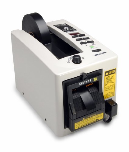 START International ZCM2200-2UK Electric Tape Dispenser with Safety Guard Cutting Head Tape Lengths, 51 mm W, White