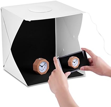 Portable Mini Photo Studio DIY Mini Studio Tuyounger Lightbox Photography Studio Lighting Light Tent Kit with Built-in LED Lights Photo Studio Shooting Tent