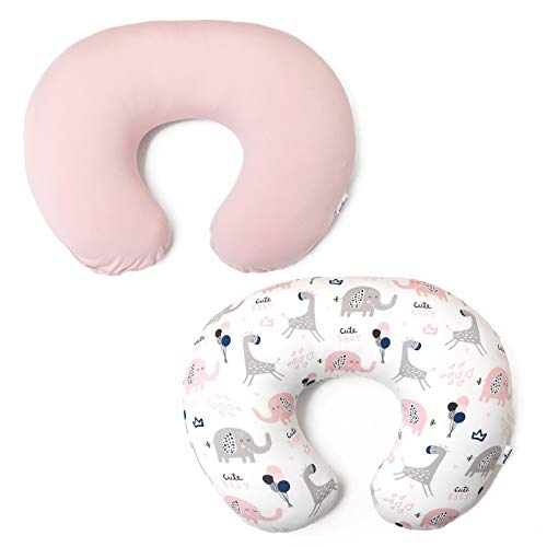 Jeroray Breast Feeding Pillow Covers – 2pcs Nursing Pillow Cover for Boys and Girls – Soft and Lightweight Nursing…