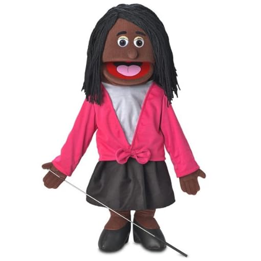 25" Barbara, Black Mom / Teacher, Full Body, Ventriloquist Style Puppet