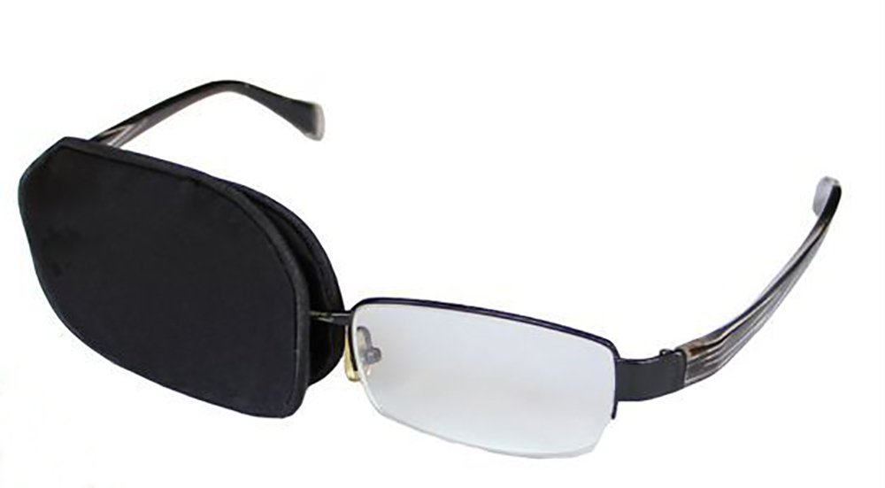 LSHARON 100% Mulberry Silk Silk Eye Patch to Treat Lazy Eye/Amblyopia/Strabismus Eye Mask One Pstch (Adult Size)