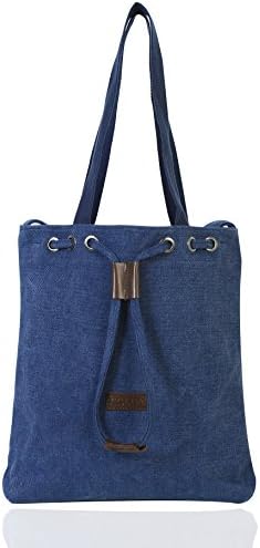 Coson Canvas Bag Messenger Bag (Deep blue)