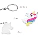 Rantanto 12 Pieces Unicorn Keychains Party Favors