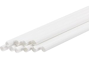 MECCANIXITY Plastic Model Tube ABS Round Tube 3/16" OD 10" White Easy Processing for Architectural Model Making DIY 10 Pack