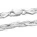 Amberta 925 Sterling Silver 5 mm Herringbone Chain Necklace 18