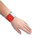 Mermaid Sequin Color Changing Reversible Bracelet / Elegant Adjustable Wristband,Small-Med,Red/Silver & Blue/Purple (2 Count)