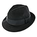 Belfry Trilby Men/Women Snap Brim Vintage Style Dress Fedora Hat 100% Pure Wool Felt in Black, Grey, Navy, Brown and Pecan