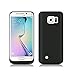 S6 Edge Battery Case,Elebase External Rechargeable Charging Pack,4200mAh Protective Portable Backup Charger Case with Kickstand for Samsung Galaxy S6 Edge(Not for S6 Edge Plus)(Black)