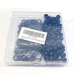 Pzsmocn 150 Pieces/50 Sets M6*10 mm Plastic Black