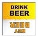Guajolote Prints Funny Beer Fridge Magnet - Novelty Gag Gift Decoration for Home Office - 2.5 x 2.5