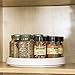 BINO 9-Inch Lazy Susan Turntable Spice Organizer, White - Plastic Rotating Lazy Susan Organizer Tray for Kitchen Pantry, Refrigerator, Freezer, Cabinet, and Countertops