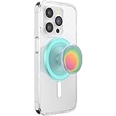 PopSockets Phone Grip for MagSafe with Kickstand, Magnetic Stand, Swappable Top, Secure Hold for iPhone MagSafe Cases, Phone & Tablet Grip, Cute PopSockets - Boca Aura
