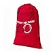 HBlife Personalized Santa Sack,Christmas Gift Bag Cotton Santa Bag with Drawstring Size 19.7 x27.6 Inch (Red)