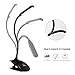 Raniaco Led Clip Reading Light, Daylight 12 LEDs Reading Lamp-3 Brightness, USB Rechargeable, Touch Switch Bedside Book Light with Good Eye Protection Brightness